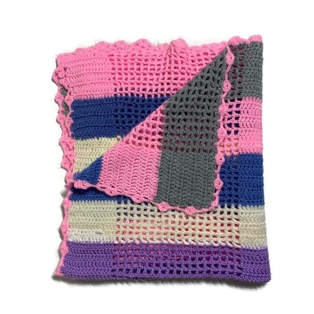 Handmade crochet baby blanket